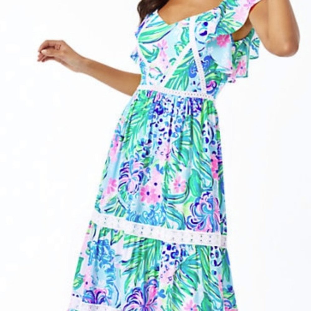 Lilly Pulitzer Ivie Tiered Maxi Dress